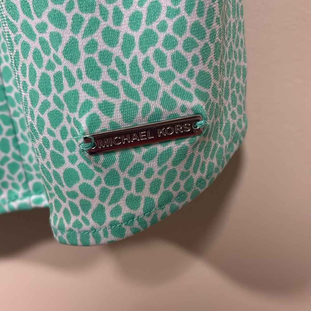 Michael Kors Mint Ruffle Sleeve Blouse medium - Picture 4 of 7